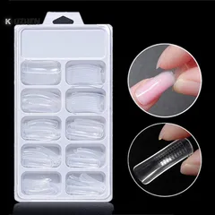 Móng giả móng úp gel gôm đủ size phom chuẩn hộp 100 chiếc chuyên dụng ngành nail