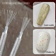 Cây cào 7 chấu Nail - Dụng cụ tạo hình lấy gel đa năng ngành Nail thép không gỉ siêu bền HO.T