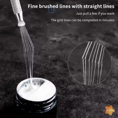 Cây cào 7 chấu Nail - Dụng cụ tạo hình lấy gel đa năng ngành Nail thép không gỉ siêu bền HO.T