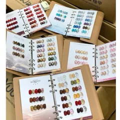 Set sơn mắt mèo mix nhũ YuuJa 24 màu cao cấp hiệu ứng cực quang siêu sáng tặng kèm bảng màu gấp da VIP [ TÚ ANH NAIL ]