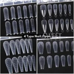 Móng Úp Gel Gôm Hộp 120 Chiếc Đủ Phom Tạo Khuôn Móng Dual Phom - Nối Dài Móng Chuyên Dụng [ TÚ ANH NAIL ]