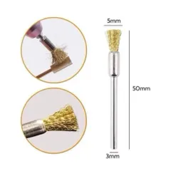 Chổi vệ sinh đầu mài chuyên dụng chất liệu thép không gỉ cao cấp giúp làm sạch tăng độ sắc bén cho đầu mài Nail