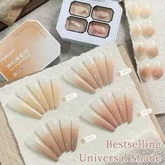 Gel ombre Nail khay 4 tông Nude cơ bản che khuyết điểm móng - sơn vẽ tạo mẫu Nail ombre đa năng [ TÚ ANH NAIL ]