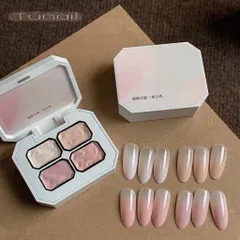Gel ombre Nail khay 4 tông Nude cơ bản che khuyết điểm móng - sơn vẽ tạo mẫu Nail ombre đa năng [ TÚ ANH NAIL ]