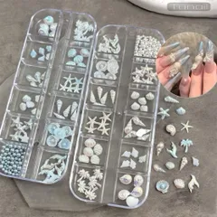[ HOT ] Charm Ngao Sò Ốc Hến Khay 12 Kiểu Mix Tạo Mẫu Nail Biển Mã Hot Xu Hướng Nail [ TÚ ANH NAIL ]