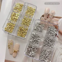 [ HOT ] Charm Kim Loại Nơ Nhỏ khay 6 Ngăn Mix Nhiều Kiểu Đính Trang Trí Móng Tay Gắn Nailbox Siêu Xinh