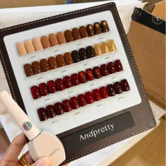 Set Sơn Andpretty 16 Màu Cao Cấp Kết Hợp Các Tone Nâu Đỏ Nhũ Mắt Mèo Siêu Sáng Tặng Kèm Bảng Màu HOT [ TÚ ANH NAIL ]