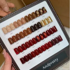 Set Sơn Andpretty 16 Màu Cao Cấp Kết Hợp Các Tone Nâu Đỏ Nhũ Mắt Mèo Siêu Sáng Tặng Kèm Bảng Màu HOT [ TÚ ANH NAIL ]