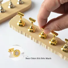 Đế Gỗ Nam Châm Hình Quân Cờ Set 5 - 10C Gắn Móng Giả Nailbox Loại Cao cấp Siêu Chắc Chắn Cho Thợ Nail [ TÚ ANH NAIL ]
