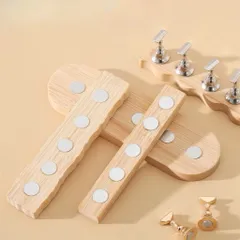 Đế Gỗ Nam Châm Hình Quân Cờ Set 5 - 10C Gắn Móng Giả Nailbox Loại Cao cấp Siêu Chắc Chắn Cho Thợ Nail [ TÚ ANH NAIL ]