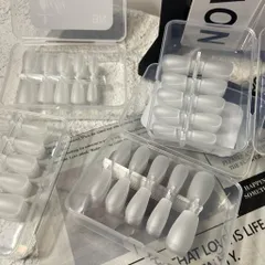 Hộp 100C Móng Úp Giả Nhám Sẵn Làm Nailbox Đủ Phom Chia Size S,M Tiện Lợi Mỏng Dẻo Ôm Không Nứt Gãy [ TÚ ANH NAIL ]