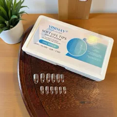 Móng úp nhám sẵn HSM phom tròn hạt gạo hộp 500 móng đủ size form chuẩn mã HOT [ TÚ ANH NAIL ]