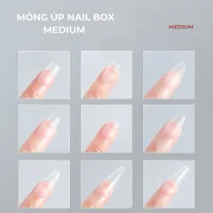 Hộp 100C Móng Úp Giả Nhám Sẵn Làm Nailbox Đủ Phom Chia Size S,M Tiện Lợi Mỏng Dẻo Ôm Không Nứt Gãy [ TÚ ANH NAIL ]
