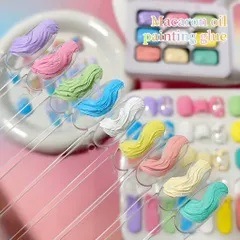Gel thạch cao vẽ nổi khay 9 màu cao cấp chất siêu đặc sơn vẽ tạo mẫu Nail ombre đa năng [ TÚ ANH NAIL ]