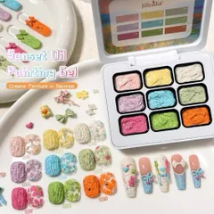 Khay 9 màu gel ombre Nail cao cấp nhiều mẫu sơn vẽ tạo Nail ombre đa năng mã HOT [ TÚ ANH NAIL ]