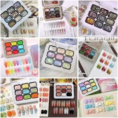 Khay 9 màu gel ombre Nail cao cấp nhiều mẫu sơn vẽ tạo Nail ombre đa năng mã HOT [ TÚ ANH NAIL ]