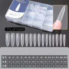 Móng Úp Chia Vạch Phom Nhọn Hộp 300 Chiếc Đủ Size Chất Liệu Mỏng Dẻo Siêu Bền Đa Năng Chính Hãng [ TÚ ANH NAIL ]