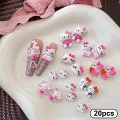 [ HOT ] Khay Charm Hoạt Hình Hello Kitty 12 Ngăn Mix Nhiều Kiểu Trang Trí Móng Tay Nailbox Xinh Xắn [ TÚ ANH NAIL ]