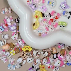[ HOT ] Khay Charm Hoạt Hình Hello Kitty 12 Ngăn Mix Nhiều Kiểu Trang Trí Móng Tay Nailbox Xinh Xắn [ TÚ ANH NAIL ]