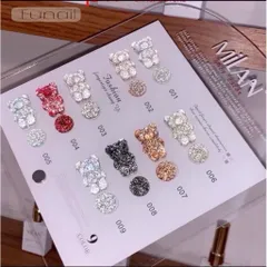 Set Sơn Gel Nhũ Flash 9 Màu Milan Hiệu Ứng Phản Quang Lấp Lánh Siêu Sáng Tặng Kèm Bảng Màu Mica Xịn [ TÚ ANH NAIL ]