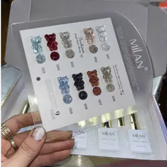 Set Sơn Gel Nhũ Flash 9 Màu Milan Hiệu Ứng Phản Quang Lấp Lánh Siêu Sáng Tặng Kèm Bảng Màu Mica Xịn [ TÚ ANH NAIL ]