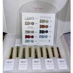 Set Sơn Gel Nhũ Flash 9 Màu Milan Hiệu Ứng Phản Quang Lấp Lánh Siêu Sáng Tặng Kèm Bảng Màu Mica Xịn [ TÚ ANH NAIL ]