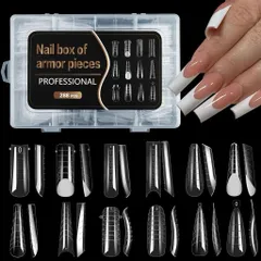 Móng Úp Gel Gôm Dual Phom Hộp 12 Phom Móng 288C Đủ Size - Móng Nối Tạo Cầu Móng - Đắp Gel Bột Siêu Dẻo Bền