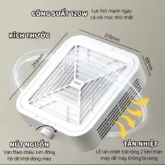 Máy Hút Bụi Nail SNRQI WL007 - WL008 120W Lực Hút Cực Mạnh , Siêu Êm CHÍNH HÃNG SNRQI T8 ( Tặng Cọ Phủi )