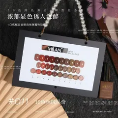 Set sơn gel đỏ MILAN 10 màu HO.T nhất chất siêu đặc đẹp chuẩn tông chai 15ml [ Tặng bảng màu xịn ]