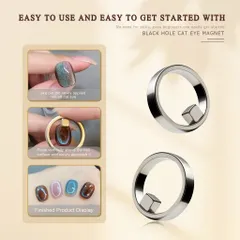 [ HOT ] Nam Châm Vòng Tròn Nail - Nam Châm Tạo Hình Sơn Mắt Mèo Vòng Tròn Siêu Nét Chỉ 3S Lực Hút Mạnh [ TÚ ANH NAIL ]
