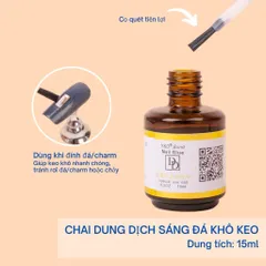 Dung dịch khô keo siêu tốc DD - Waloc lẻ chai giúp keo dán chắc bền chai 15ml Chính Hãng [ TÚ ANH NAIL ]
