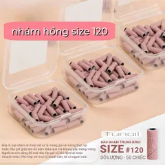 Combo Đầu Mài Giấy Nhám Móng Kèm Lõi Cắm Phiên Bản Nâng Cấp Bền Gấp Hai Lần Hộp 50 Chiếc Size 120-240 [ TÚ ANH NAIL ]