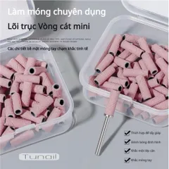 Combo Đầu Mài Giấy Nhám Móng Kèm Lõi Cắm Phiên Bản Nâng Cấp Bền Gấp Hai Lần Hộp 50 Chiếc Size 120-240 [ TÚ ANH NAIL ]