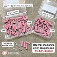 Combo Đầu Mài Giấy Nhám Móng Kèm Lõi Cắm Phiên Bản Nâng Cấp Bền Gấp Hai Lần Hộp 50 Chiếc Size 120-240 [ TÚ ANH NAIL ]