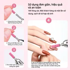 Combo Đầu Mài Giấy Nhám Móng Kèm Lõi Cắm Phiên Bản Nâng Cấp Bền Gấp Hai Lần Hộp 50 Chiếc Size 120-240 [ TÚ ANH NAIL ]