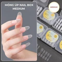 Móng Úp Nailbox Nhám Sẵn Nice - Xingme Hộp 100C Chia Size S,M Đủ Phom Chất Mỏng Dẻo Ôm Phom Không Gãy [ TÚ ANH NAIL ]