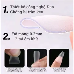 Móng Úp Nailbox Nhám Sẵn Nice - Xingme Hộp 100C Chia Size S,M Đủ Phom Chất Mỏng Dẻo Ôm Phom Không Gãy [ TÚ ANH NAIL ]