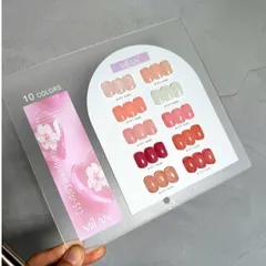 Set Sơn Thạch Milan 10 Chai Đủ Tông Hot Cơ Bản Nhất Ngành Nail Tặng Kèm Bảng Màu Mica Xịn [ TÚ ANH NAIL ]