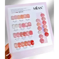 Set Sơn Thạch Milan 10 Chai Đủ Tông Hot Cơ Bản Nhất Ngành Nail Tặng Kèm Bảng Màu Mica Xịn [ TÚ ANH NAIL ]