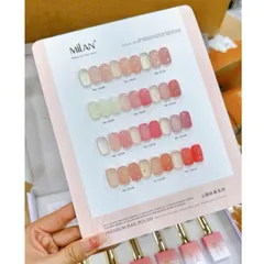 Set Sơn Thạch Milan 10 Chai Đủ Tông Hot Cơ Bản Nhất Ngành Nail Tặng Kèm Bảng Màu Mica Xịn [ TÚ ANH NAIL ]