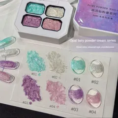 Khay Gel Nhũ Thạch Cao Mịn - Nhũ Khổng Tước Hiệu Ứng Lấp Lánh Siêu Sáng Cho Móng - Gel Dặm Ombre Nail Đa Năng Mã HOT
