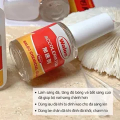 Dung dịch khô keo Waloc lẻ chai - Khô keo cấp tốc làm sáng đá đa năng ngành Nail chai 15ml Chính Hãng ( TÚ ANH NAIL )