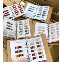 Set sơn mắt mèo mix nhũ Yuuja 24 màu cao cấp tone HOT tặng kèm bảng màu gấp bọc da VIP [ TÚ ANH NAIL ]