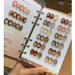 Set sơn mắt mèo mix nhũ Yuuja 24 màu cao cấp tone HOT tặng kèm bảng màu gấp bọc da VIP [ TÚ ANH NAIL ]