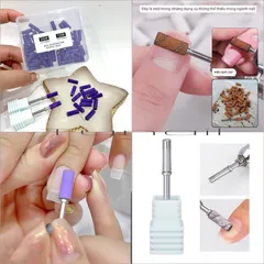 Lõi cắm giấy nhám mini mài móng thiết kế nhỏ gọn dễ đi khoé chuyên dụng ngành nail