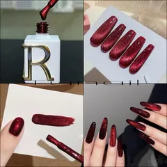 (HOT) Sơn gel mắt mèo đỏ đậm CR chất siêu đặc chuẩn màu CHÍNH HÃNG