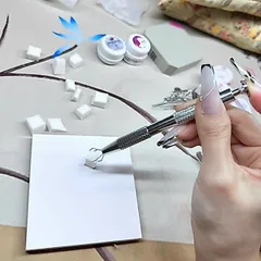 Cây bút gắp bông mút dặm ombre nail chuyên dụng Tu Nail