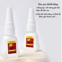Keo 401 200% bản nâng cấp mẫu mới gắn móng đính đá gấp đôi độ bền hàng chuẩn