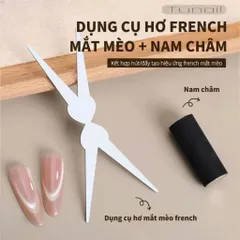 [ HOT ] Nam Châm Mắt Mèo Tạo Hình Fench Móng Combo 2 Chiếc - Nam Châm Mắt Mèo Lực Hút Mạnh Siêu Sáng [ TÚ ANH NAIL ]