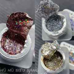 Gel nhũ vảy khổng tước galaxy siêu sáng design Nail đa năng đủ màu Hot